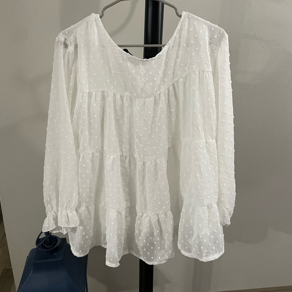 White dress top